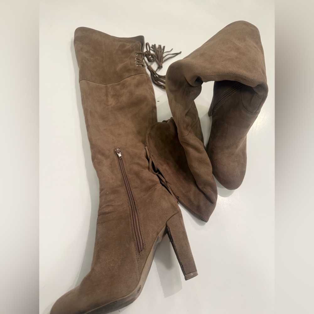 Tan Suede Women's Boots